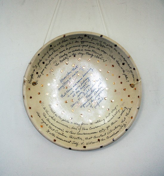 Artist's Thoughts, Plate, Wall Mounted Sculpture by Sori, copyright 2013 by Susana Sori