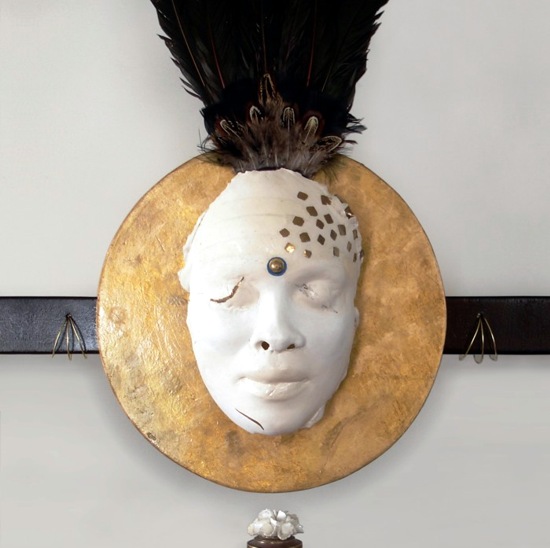 Close of the top of Contemplaton. Free standing sculpture. One of the main 8 sculptures from the Inner Circle belonging to the installation entitled, A Gathering. Fine Art by Sor�. Image copyright 2013 by Susana Sori