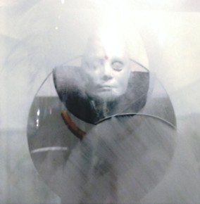 Close-up of Awareness, one of three pieces of The Unseen Guide by Susana Sorí, a free standing sculptural installation completed in 2013 and last exhibited at The Tomas Center Gallery in Gainesville in 2013. Fine Art by Sorí. Image copyright 2013 by Susana Sori